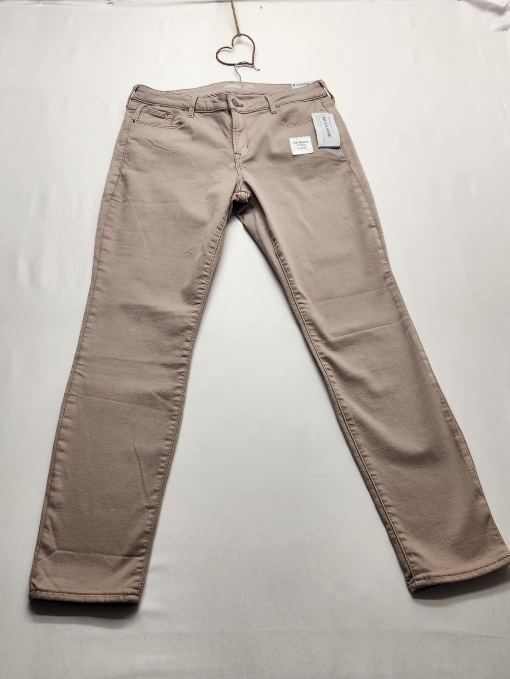 ⭐️NWT Old Navy Mid Rise Rockstar Built-In Warm Skinny Jeans Icelandic Mine 12